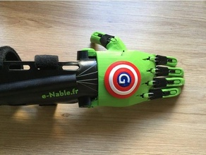 Bouclier Kapitän Amerika Zubehörteil Hand nable Frankreich 3d print model - Mito3D