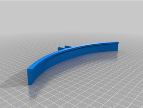 curved led panel strip 3d print model - Mito3D