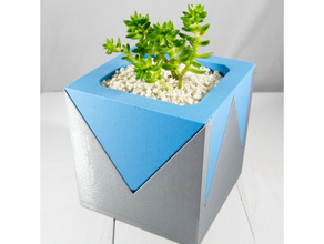 modern Pflanzer Kaktus Desktop Dekor Innen Garten Pflanze Topf Pflanzgefäße Sukkulenten 3d print model - Mito3D