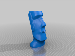 Moai baş domuzcuk banka madeni para kumbara 3d print model - Mito3D
