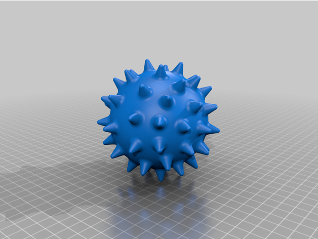 épineux Balle massage jouet 3D print model - Mito3D