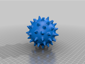 spikey ball massage toy spiky 3d print model - Mito3D