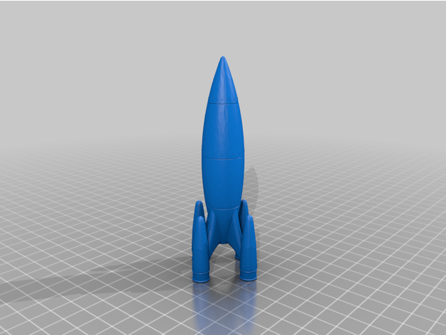 red rocket holes fixed 3D print model - Mito3D
