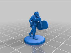 classical antiquity - northern barbarian axemen 20mm 25mm axe historical infantry tabletop gaming wargaming 3d print model - Mito3D