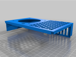 anycubic Kossel linear psu cobrir bainha 80mm ventilador 3d print model - Mito3D