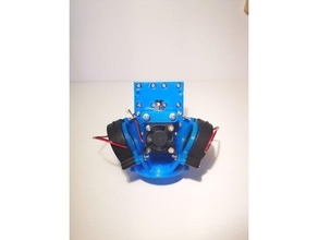 anet a8 e3d volcano carriage bowden 5015 blower fan duct 50mm am8 hotend v6 3d print model - Mito3D