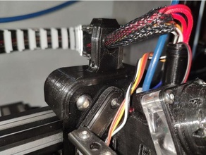 axis patin roulettes couverture gaine + chaîne attachement lèvre câble monter créalité ender ender3 ender3pro 3 pro 3d print model - Mito3D