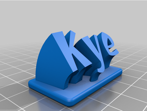 customized sweeping kye plateplate remix 3d print model - Mito3D