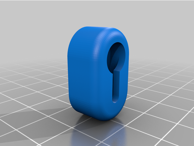 Fuß 2040 Rahmen passt 25x15 mm Gummi blv mgn 3D print model - Mito3D