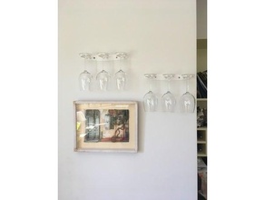 wine glass holder wineglass 3d print model - Mito3D