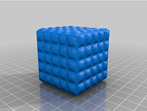 bubble cube 3D print model - Mito3D