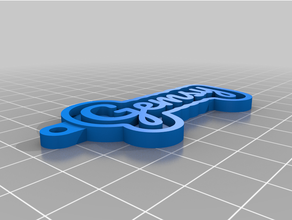 değerli yenim özelleştirilmiş anahtar Zincir kişisel 3d print model - Mito3D