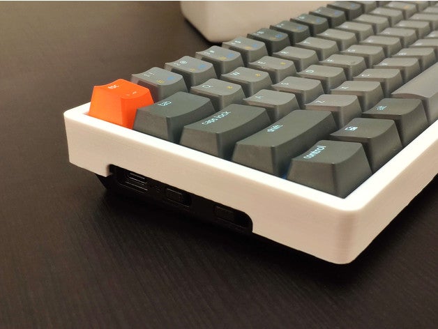 keychron k6 bezel case frame keyboard mechanical mod openscad protector rail shell 3D print model - Mito3D