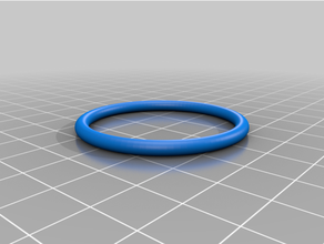 personalizado paramétrico ring toro 3d print model - Mito3D