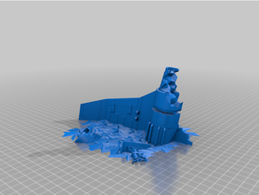 marauder wreck imperial guard terrain warhammer 40k 3d print model - Mito3D
