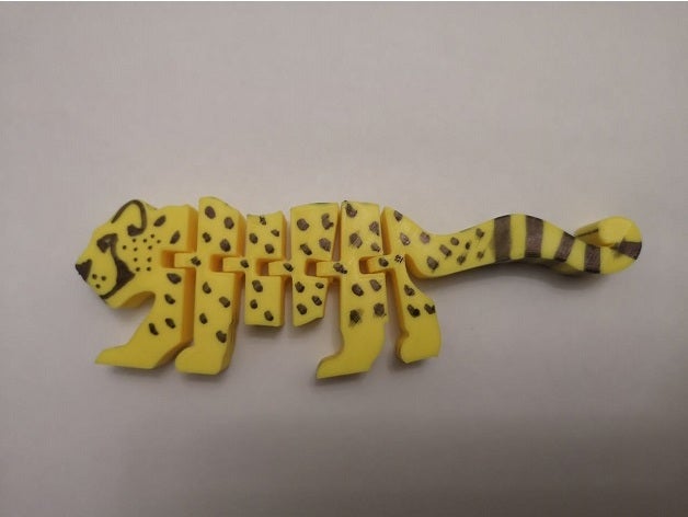flexi cheetah 3D print model - Mito3D