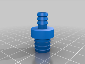 customized hose connector - customizerg 3d print model - Mito3D