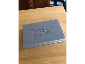 logo dice box + mini pencil holder dnd miniature game organizer 3d print model - Mito3D