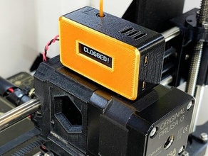 clog detector clogged extruder filament jamming nozzle 3d print model - Mito3D