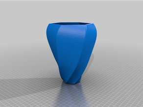Spiral Vase Mund Wände Kontur Dekor spiralisiert Drucken Mauer 3d print model - Mito3D