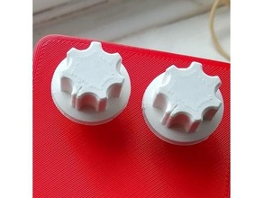patrão estilo fluted botão botões potenciômetro 3d print model - Mito3D