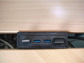 escritorio USB cubo soporte 3d print model - Mito3D