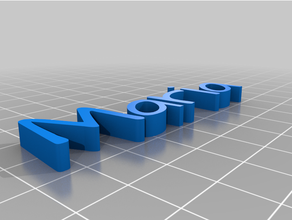 customized text 3d print model - Mito3D