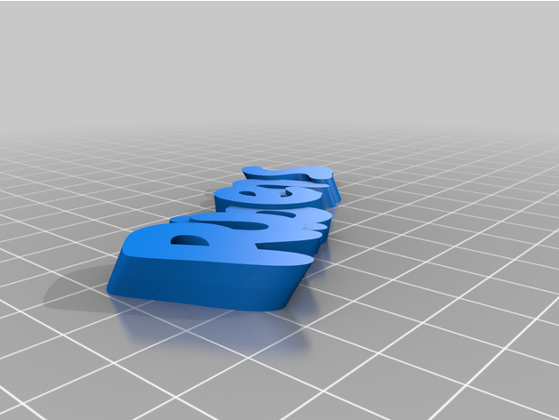 personalizzato iamburny's v2 testo portachiavi 3D print model - Mito3D