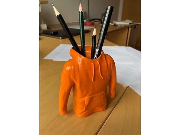 hoodie penholder 3D print model - Mito3D
