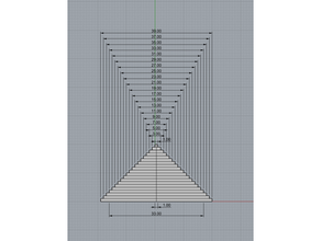 calibration pyramid 3d print model - Mito3D