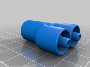 Sauerstoff connector 3d print model - Mito3D