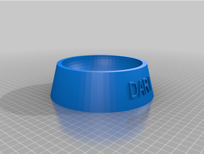 customized fully parametric dog cat food bowldari 3d print model - Mito3D