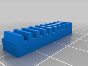 lego compatible 10 tooth grille 3d print model - Mito3D