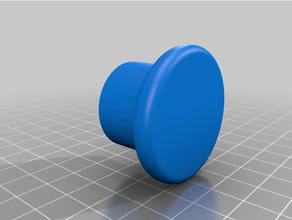 simple drawer pull knob 3d print model - Mito3D
