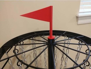 disc golf basket flag frisbee 3d print model - Mito3D