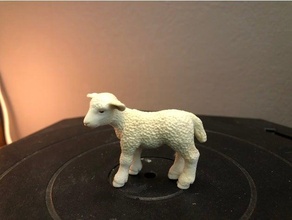 agneau animal ferme jouet 3d print model - Mito3D