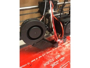 mk8 direct drive blower fan attachment nozzle 3d print model - Mito3D