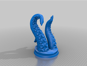 octopi tenticle stand 3d print model - Mito3D