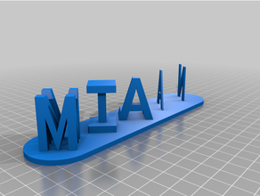 personalizado dual carta blocos ilusão personalizador 3d print model - Mito3D
