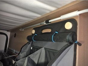 organizer hanger thule campervan camper van created freecad mount rv 3d print model - Mito3D