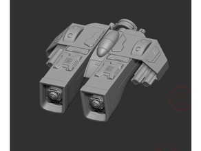 simple space ship 3d print model - Mito3D