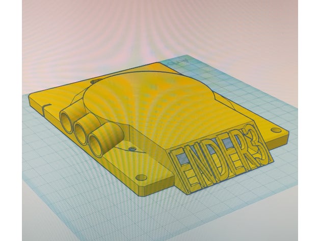 ender3 placa mãe cobrir bainha 80mm ventilador 3D print model - Mito3D