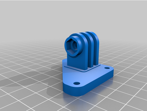 extruder socket gopro mount creality cr-10 ender 3 dual z-axis axis pro 3d print model - Mito3D