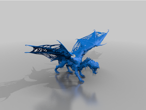 blackveil vaal hazak dragon elder mhw mhwiceborne iceborne monster hunter 3d print model - Mito3D