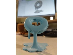 levitando rosquilla Arte divertido gracioso 3d print model - Mito3D