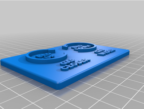 bed levelling knob direction indicator plate 3d print model - Mito3D