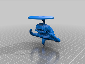 demone cranio arte dnd miniatura 3d print model - Mito3D