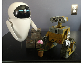 wall-e robot garbage cube disney eve pixar walle 3d print model - Mito3D