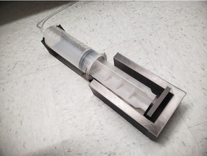 500ml syringe mini-press compactor revision 2 crusher hydraulic pneumatics press trash 3d print model - Mito3D
