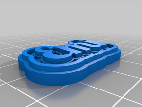 özelleştirilmiş satırlı etiket Keycemihain 3d print model - Mito3D